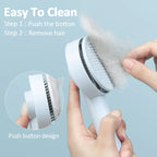 Self-Cleaning Grooming Brush for Cats & Dogs